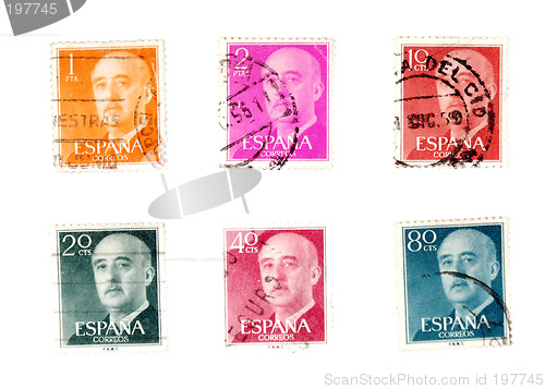 Image of Old postage stamps from Spain