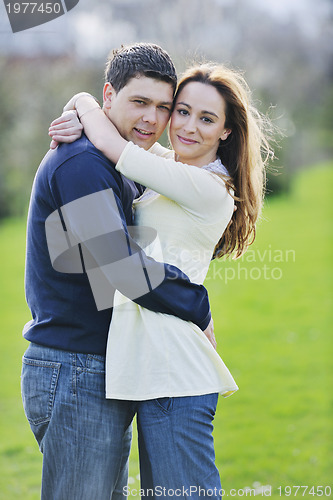 Image of happy couple outdoor