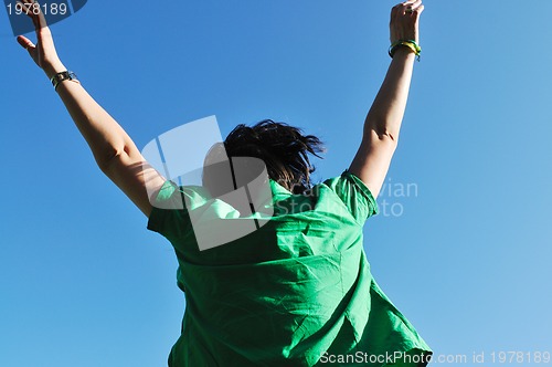 Image of woman fashion jump