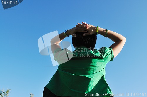 Image of woman fashion jump