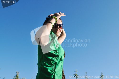 Image of woman fashion jump