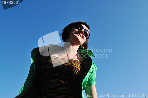 Image of woman fashion jump