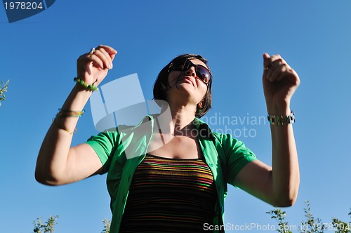 Image of woman fashion jump