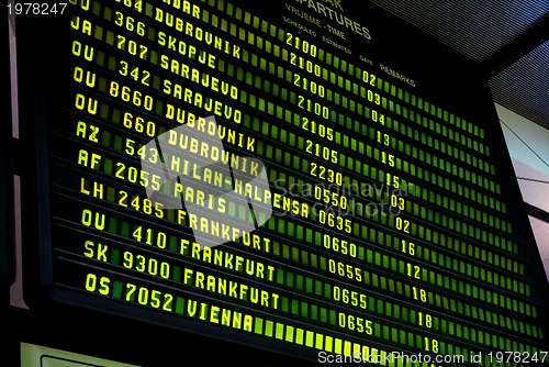 Image of airport display