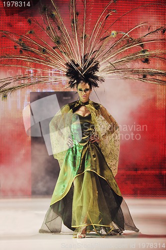 Image of fashion show woman catwalk