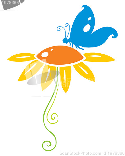 Image of Butterfly on flower