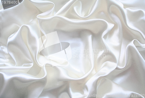 Image of Smooth elegant white silk can use as wedding background