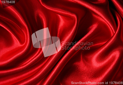 Image of Smooth elegant red silk can use as background 