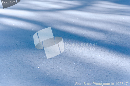 Image of snow drifts last rays of the sun