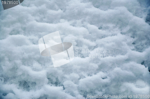 Image of melting snow as a natural background