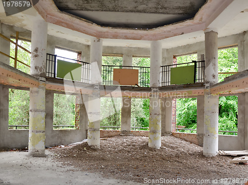 Image of interior of an abandoned building