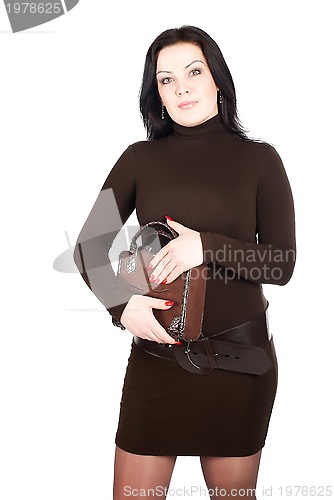 Image of Pretty woman with bag