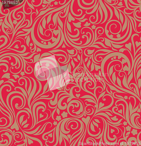 Image of Seamless festive floral background