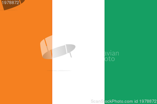 Image of Flag of Cote d Ivoire -Ivory Coast