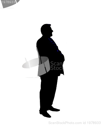 Image of Silhouette of the businessman