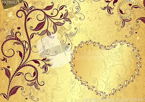 Image of Gold valentine frame