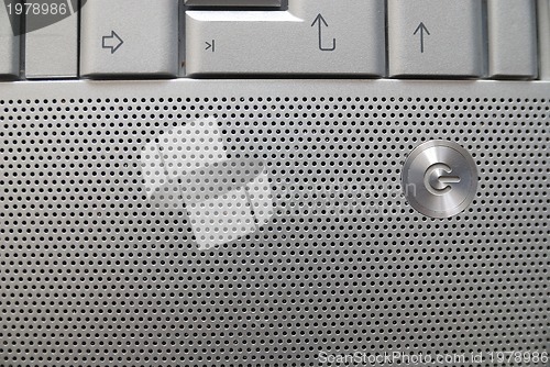 Image of Close-up of a silver laptop