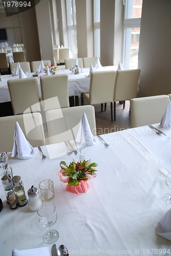 Image of table setting in the restaurant