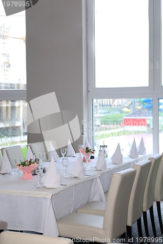 Image of table setting in the restaurant