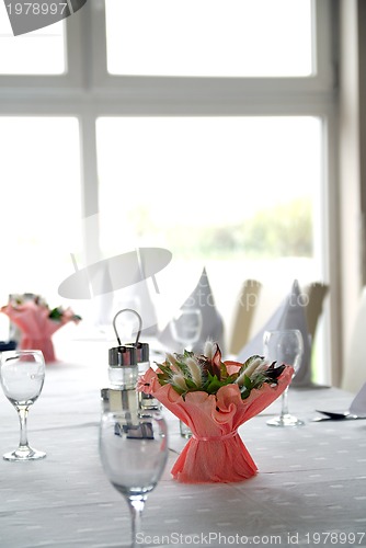 Image of table setting in the restaurant