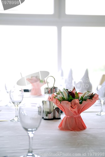Image of table setting in the restaurant