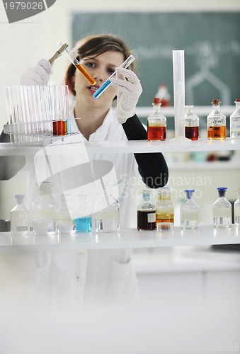 Image of young woman in lab