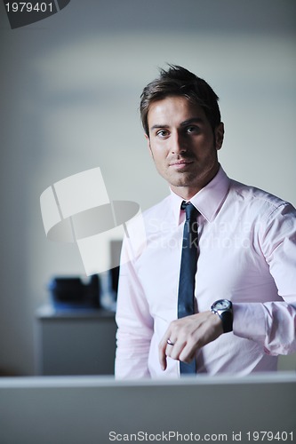 Image of young businessman at office