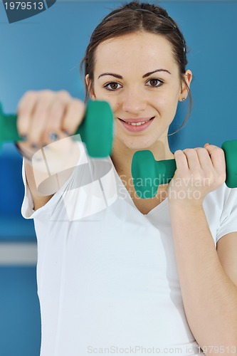 Image of young woman fitness workout 