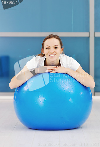 Image of woman fitness workout with weights