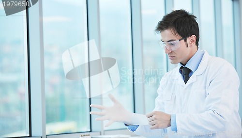 Image of research and  science people  in laboratory