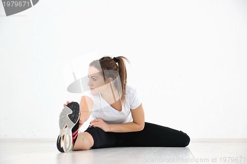 Image of young woman fitness workout 