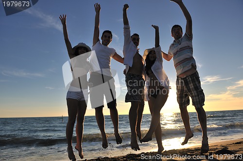 Image of beach party