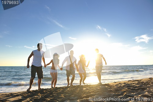 Image of beach party