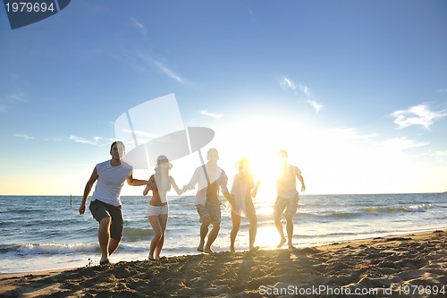 Image of beach party