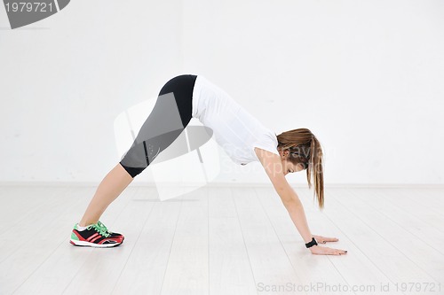 Image of young woman fitness workout 