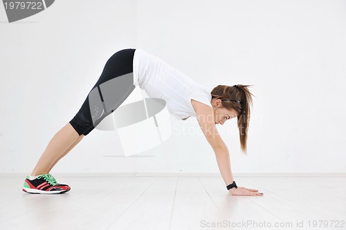 Image of young woman fitness workout 