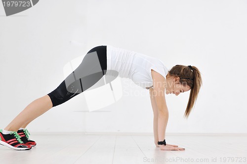 Image of young woman fitness workout 