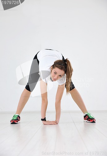 Image of young woman fitness workout 