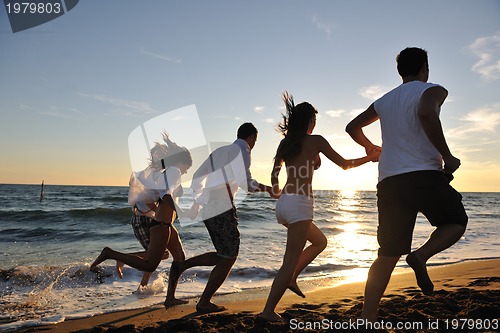 Image of beach party