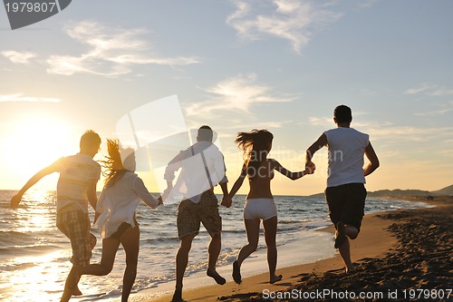 Image of beach party