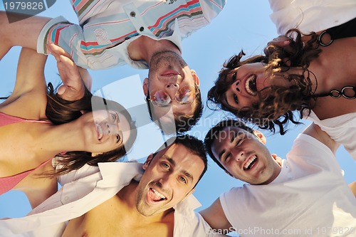 Image of beach party