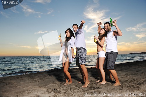 Image of beach party