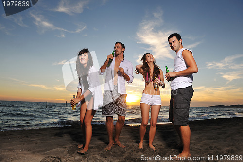 Image of beach party