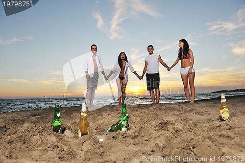 Image of beach party