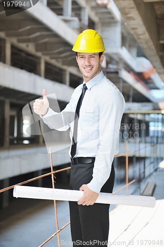 Image of architect on construction site