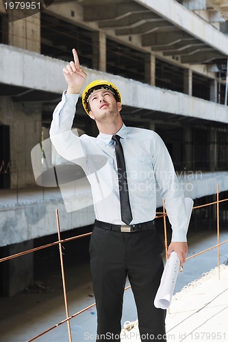 Image of architect on construction site