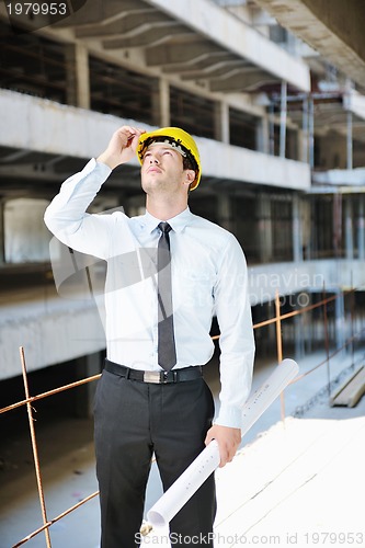 Image of architect on construction site