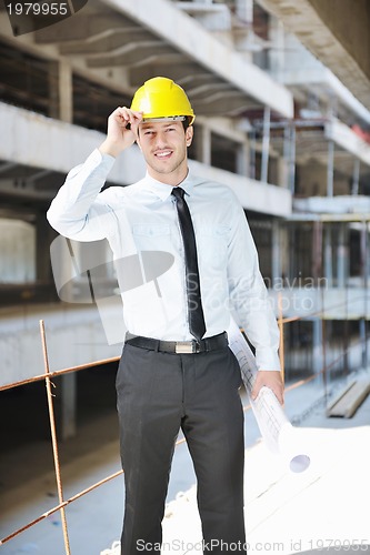 Image of architect on construction site