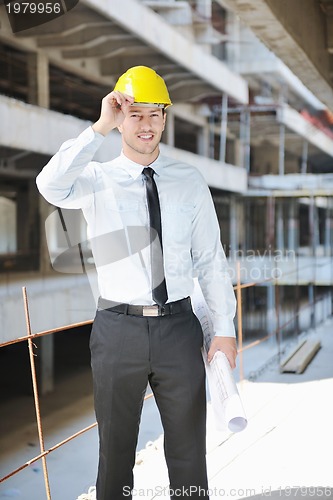 Image of architect on construction site