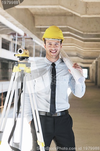 Image of architect on construction site